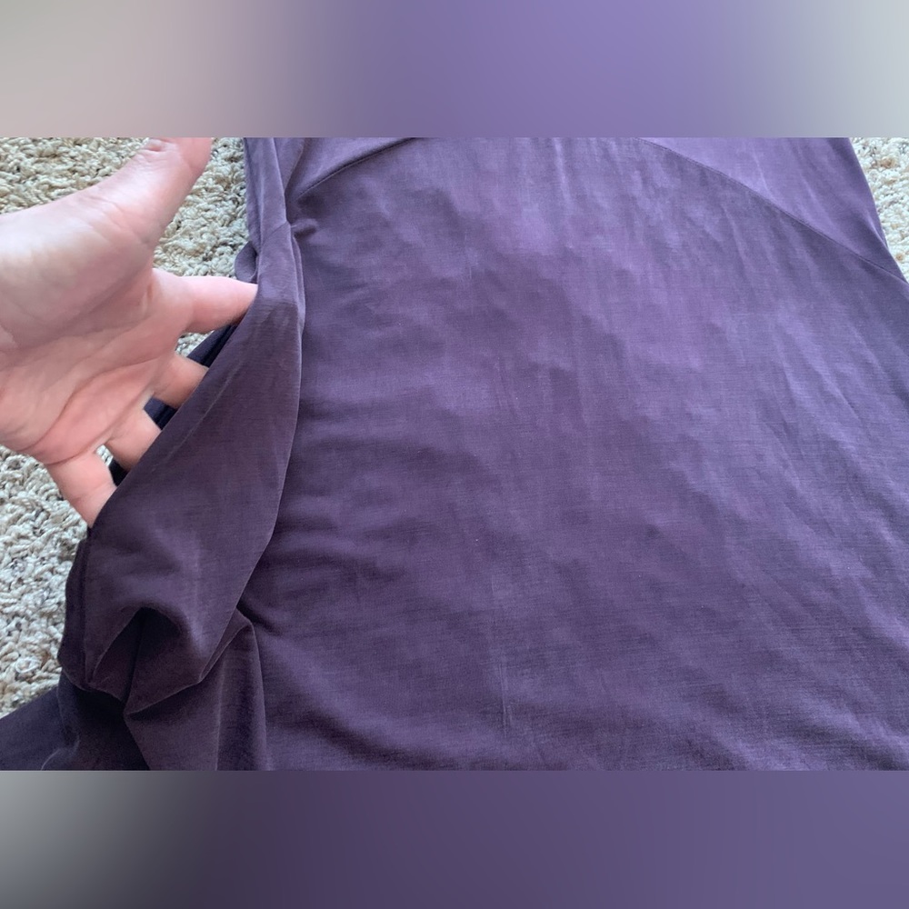 Anthropologie Dolan Left Coast Toute Dress Purple Pockets VNeck  XXSPetite NWOT - Picture 6 of 13
